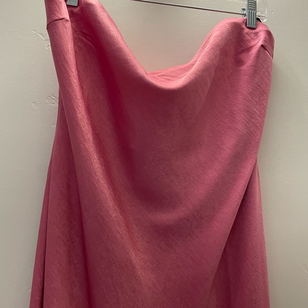 Valentine Pink ~Forever 21 Strapless Dress in Vibrant Pink